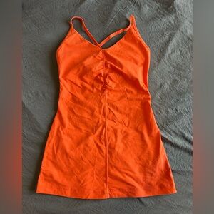 Lululemon Orange Strappy Tank Top